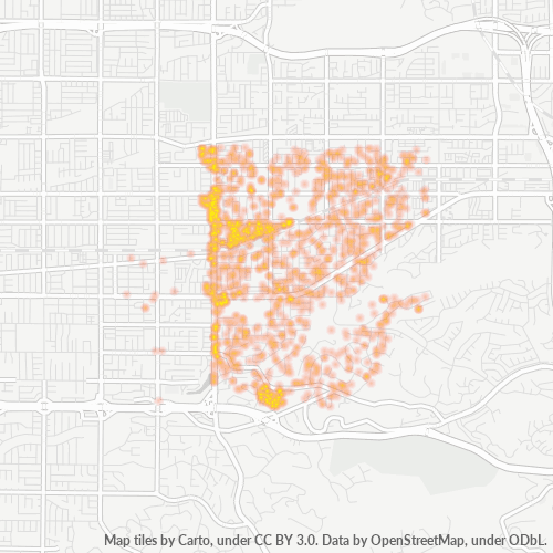 91724 Business Density Heatmap