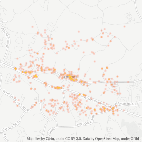 15632 Business Density Heatmap