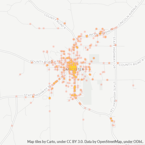53813 Business Density Heatmap