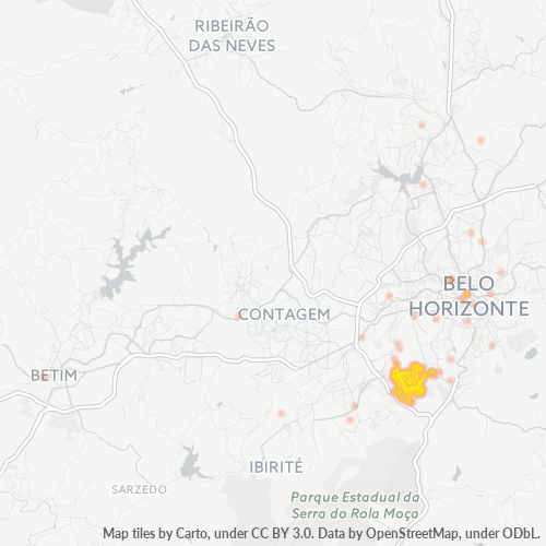 30575-000 Mapa de calor de densidad empresarial