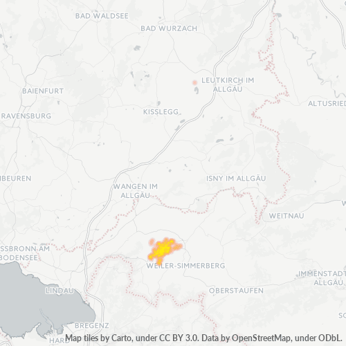 Heatmap für plz 88161