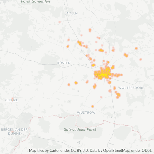 29439 Standortdichte-Heatmap