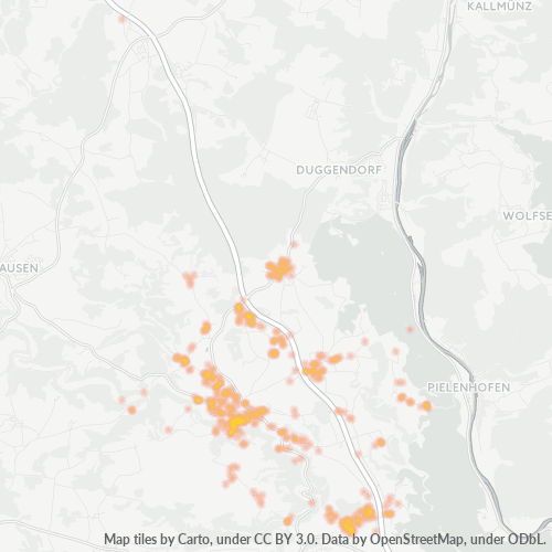 Heatmap für plz 93164