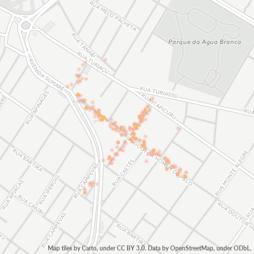 05007-000 Heatmap de Densidade da Empresa