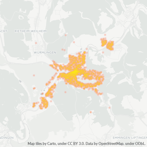Heatmap für plz 78532