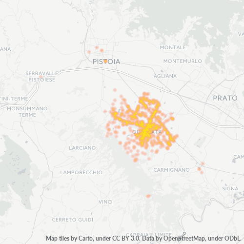 Mappa di calore per cap 51039