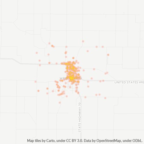 52776 Business Density Heatmap