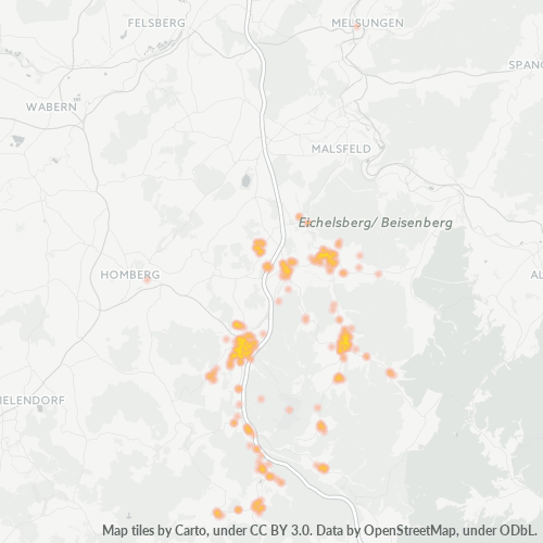 Heatmap für plz 34593
