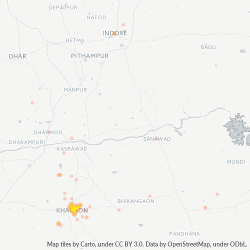 451001 Business Density Heatmap