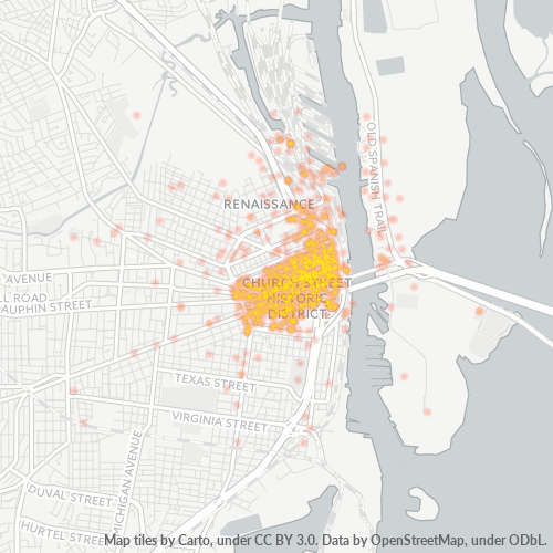36602 Business Density Heatmap