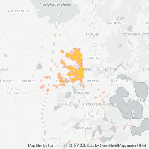 Heatmap für plz 06766