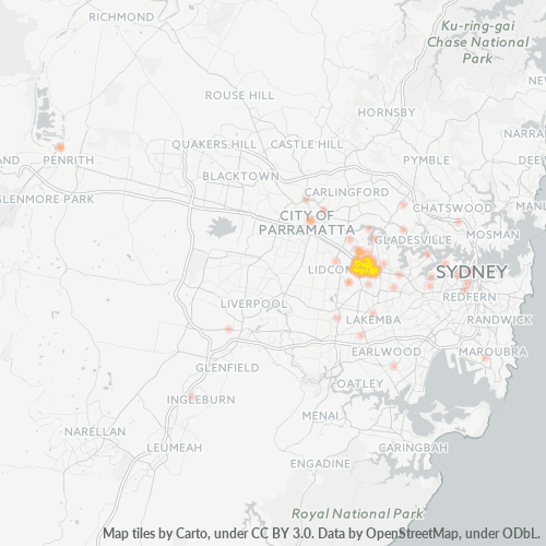 2140 Business Density Heatmap