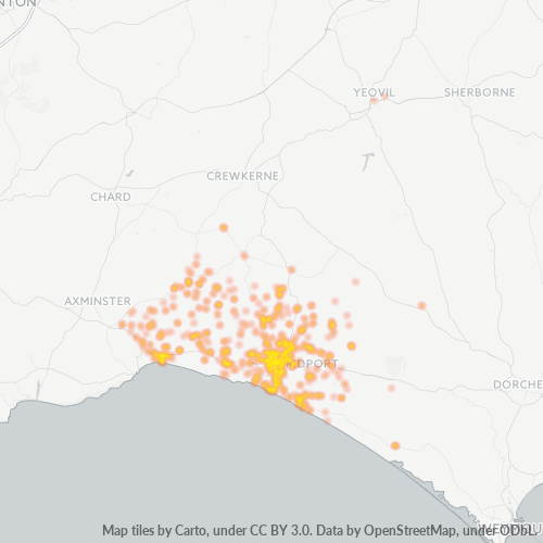 DT6 Business Density Heatmap