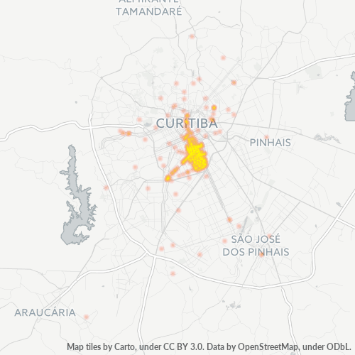 80220-000 Mapa de calor de densidad empresarial