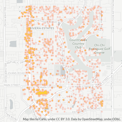 33761 Business Density Heatmap