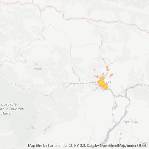 Mappa di calore per cap 33028