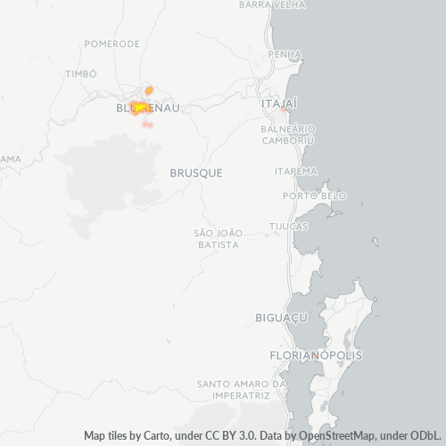 89036-000 Mapa de calor de densidad empresarial