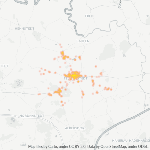 Heatmap für plz 25782