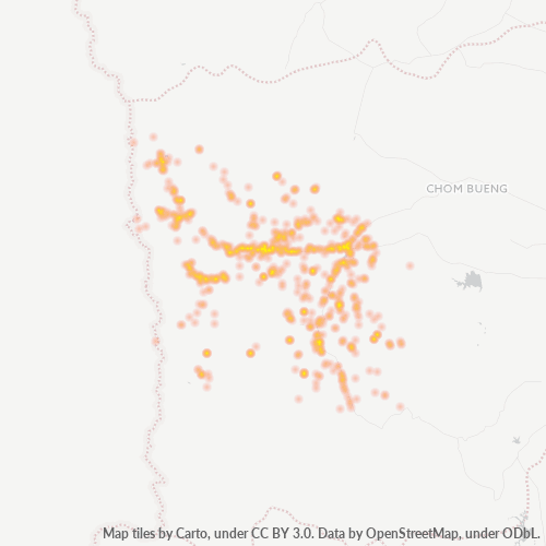 70180 Heamap แสดงความหนาแน่นธุรกิจ