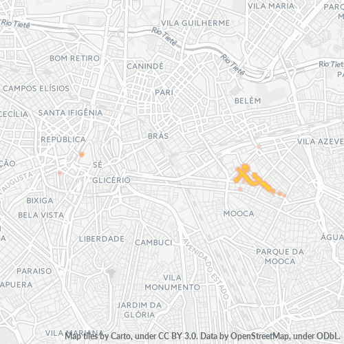 03169-000 Mapa de calor de densidad empresarial