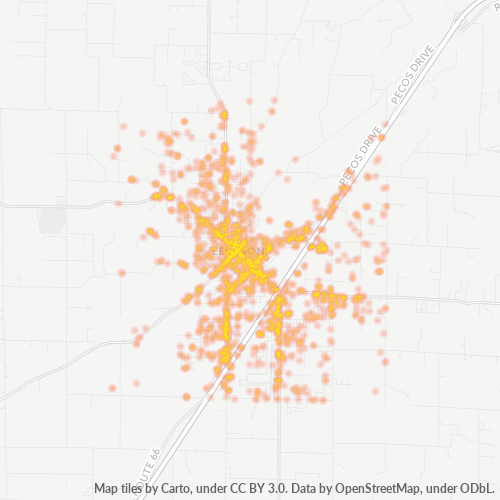 65536 Business Density Heatmap