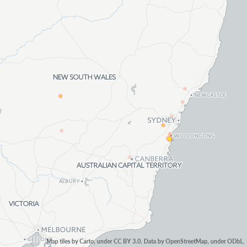 2529 Business Density Heatmap