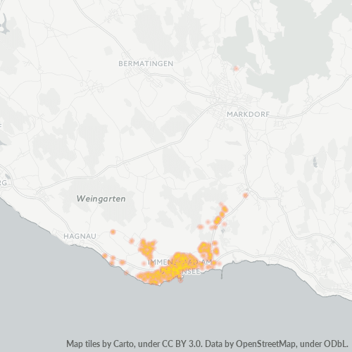 Heatmap für plz 88090
