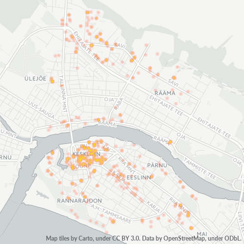 80010 Äritegevuse tiheduse kaart