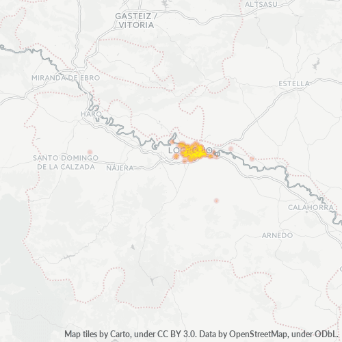 26006 Mapa de calor de densidad empresarial