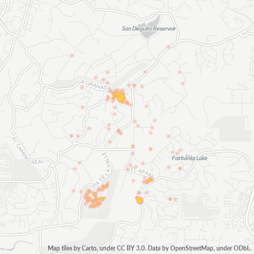 92091 Business Density Heatmap