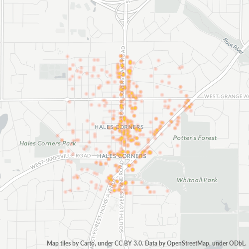 53130 Business Density Heatmap