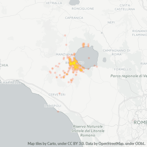 Mappa di calore per cap 00062