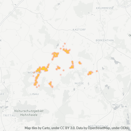 Heatmap für plz 23898