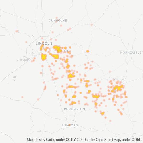 LN4 Business Density Heatmap