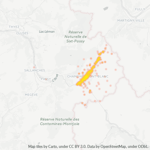 74400 Mapa de densitat de negocis 74400 Mapa de densitat de negocis