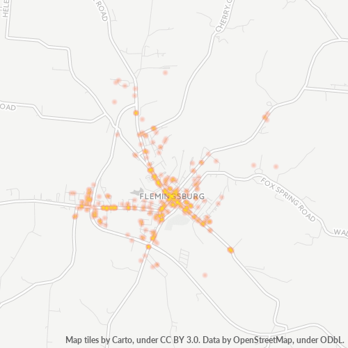41041 Business Density Heatmap