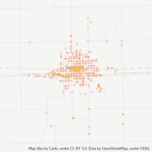 61739 Business Density Heatmap