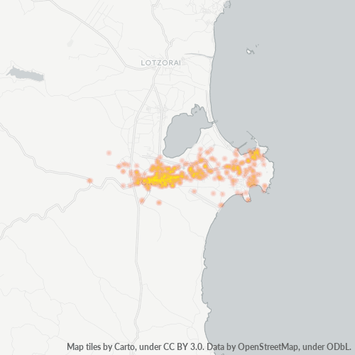 Mappa di calore per cap 08048