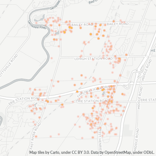 14586 Business Density Heatmap