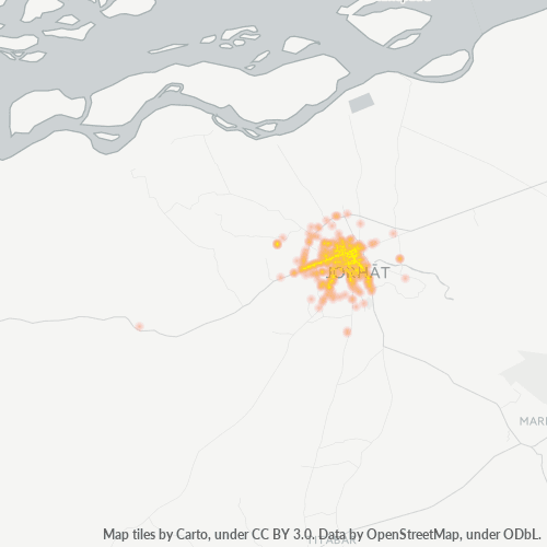 785001 Business Density Heatmap