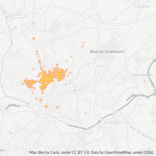 Heatmap voor postcode 6042