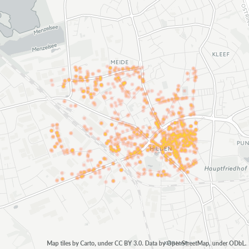 Heatmap für plz 40721