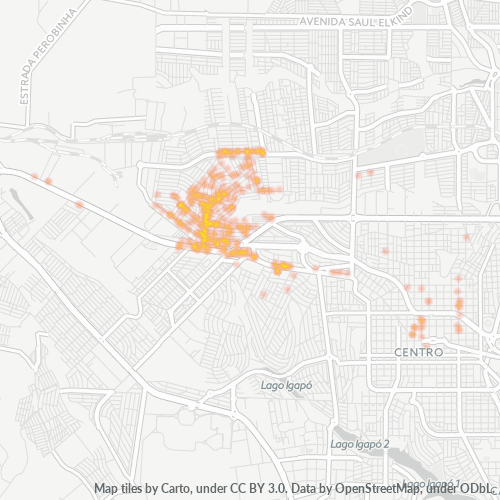 86071-000 Mapa de calor de densidad empresarial