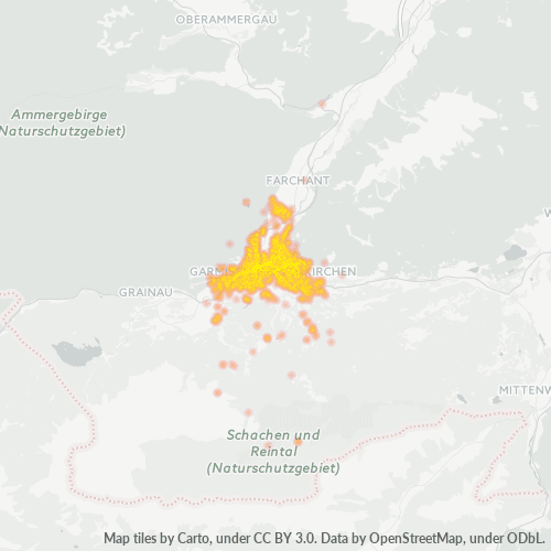 Heatmap für plz 82467