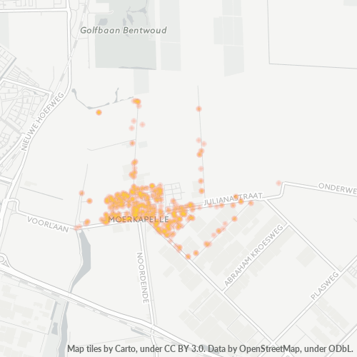 Heatmap voor postcode 2751