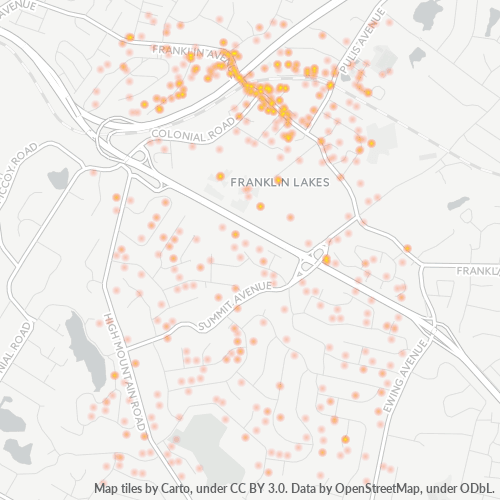 07417 Business Density Heatmap