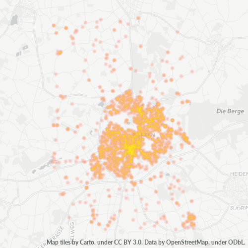46325 Standortdichte-Heatmap