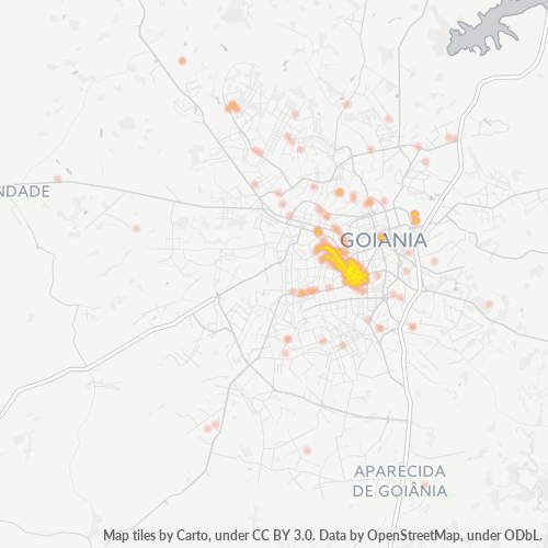 74215-000 Mapa de calor de densidad empresarial