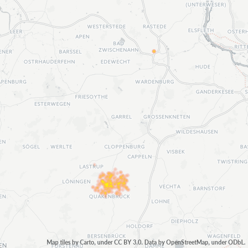 49632 Standortdichte-Heatmap