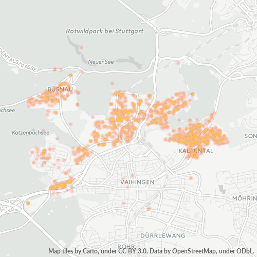 70569 Standortdichte-Heatmap